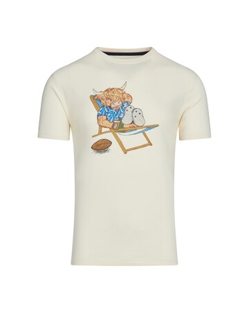 Raging Bull Deckchair Bully Tee Cream