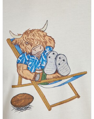 Raging Bull Deckchair Bully Tee Cream