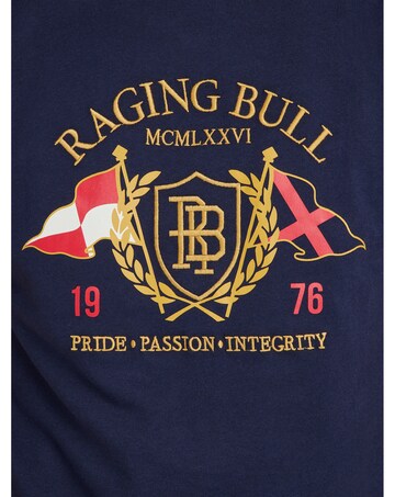 Raging Bull RB Flags Tee Navy