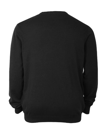 D555 Big & Tall Jovanni-1 Classic Crew Neck Sweater - Black