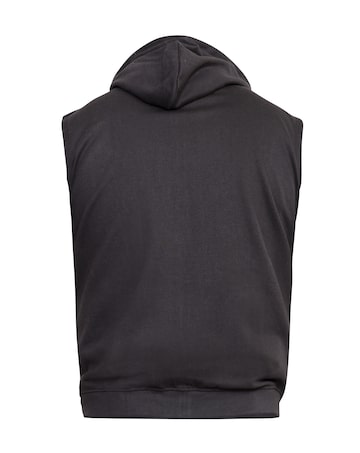 D555 Big & Tall Blake Sleeveless Fleece Hoody - Black