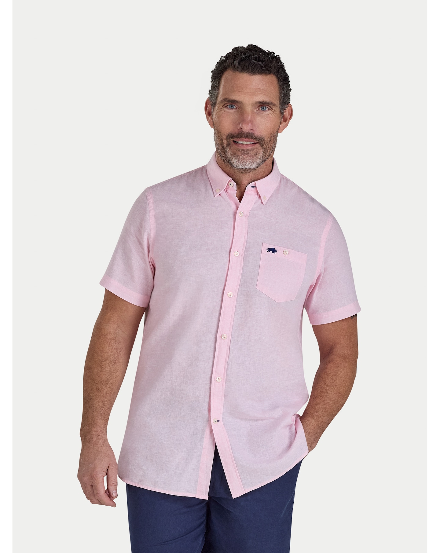 Raging Bull SS Classic Linen Shirt