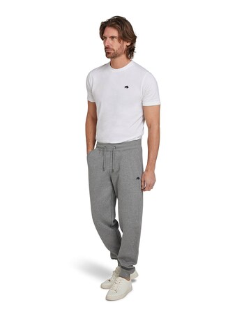 Raging Bull Cuffed Sweatpants Grey Marl