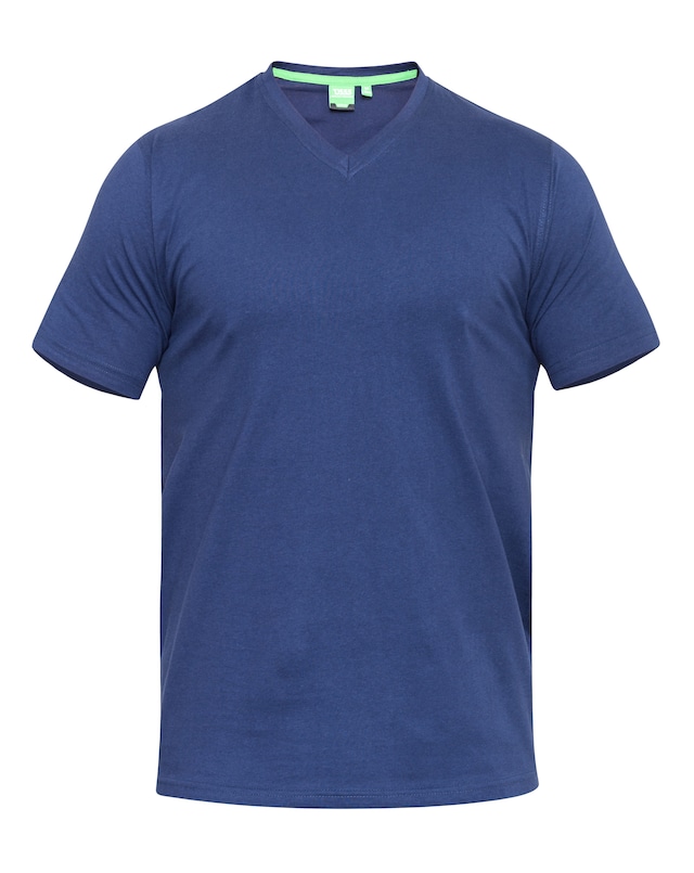 D555 Signature Premium V" Neck T-Shirt" - Navy