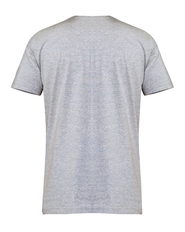 D555 Signature "V" Neck  Grey Premium Weight T-Shirt