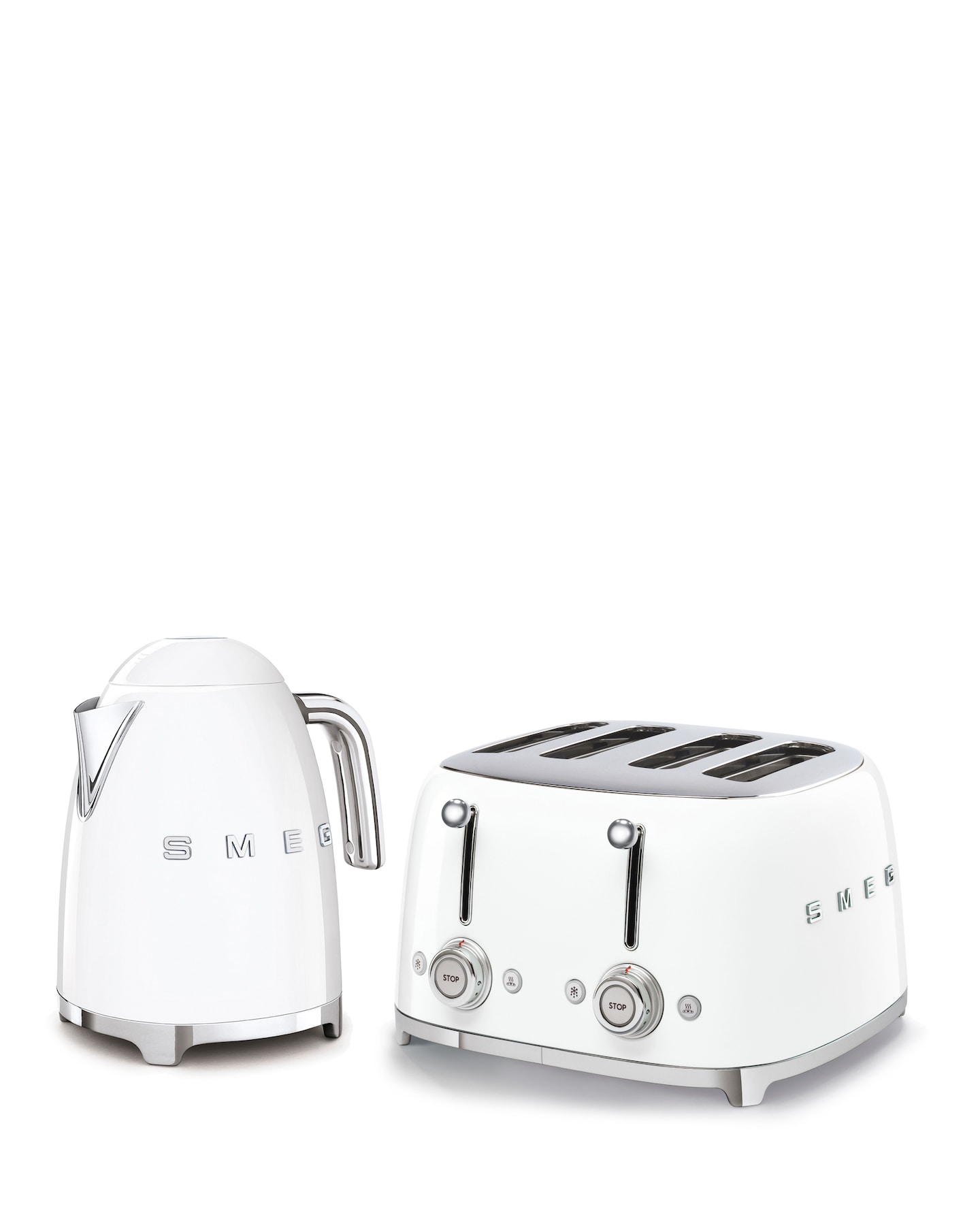 New In - SMEG KETTLE WHITE 4 BUNDLE TOASTER