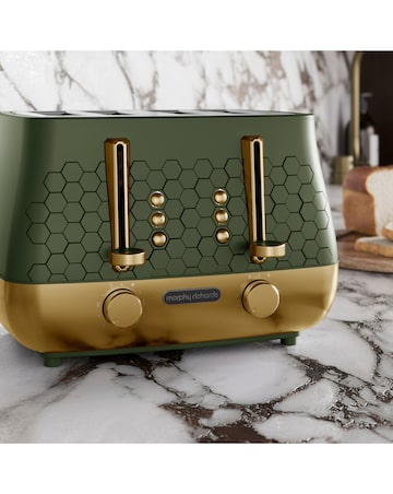 Morphy Richards Cassini 4 Slice Toaster - Olivine