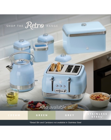 Swan Retro Revive 4 Slice Toaster Cream