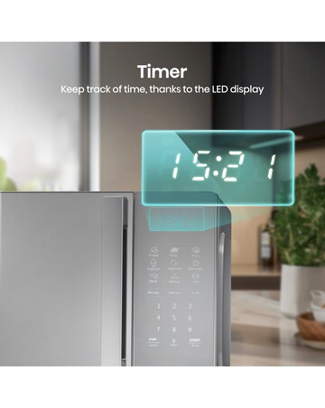 Hisense H20MOMSS4HGUK Mirror Silver Microwave 20L