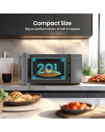 Hisense H20MOMSS4HGUK Mirror Silver Microwave 20L