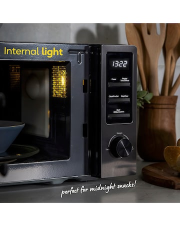 Russell Hobbs Midnight 20 Litre Dark Steel Digital Microwave