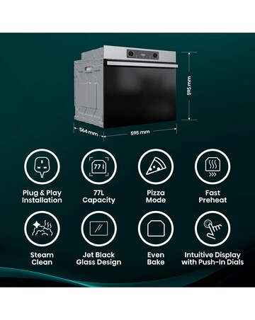 Hisense Hi2 Built In Electric Plug & Play Oven - Stainless Steel