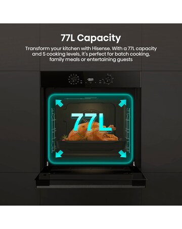 Hisense Hi2 Built In Electric Plug & Play Oven - Black