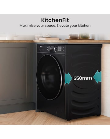 Hisense KitchenFit 5i Series WF5I1045BBQ 10.5kg Washing Machine - Black