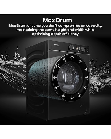 Hisense KitchenFit 5i Series WF5I1245BBR 12kg Washing Machine - Black