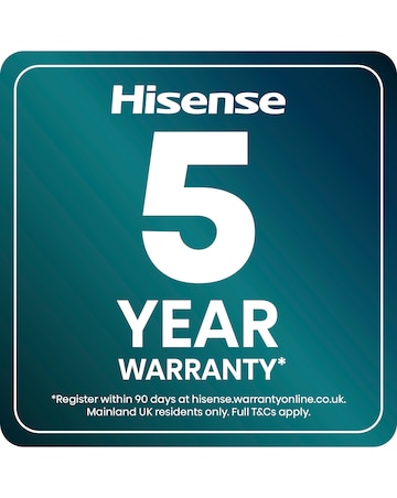 Hisense KitchenFit 5i Series WF5I1245BBR 12kg Washing Machine - Black