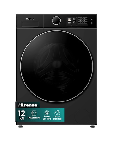 Hisense KitchenFit 5i Series WF5I1245BBR 12kg Washing Machine - Black