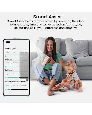 Hisense KitchenFit 5i Series WF5I1245BBR 12kg Washing Machine - Black