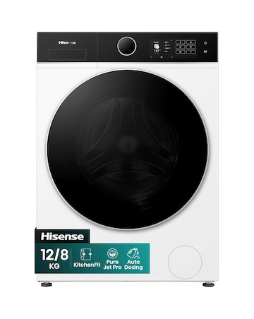 Hisense KitchenFit 5i Series WD5I1245BWR 12kg/8kg Washer Dryer - White