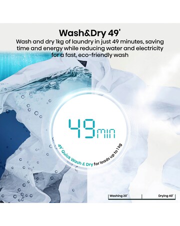 Hisense KitchenFit 5i Series WD5I1245BWR 12kg/8kg Washer Dryer - White