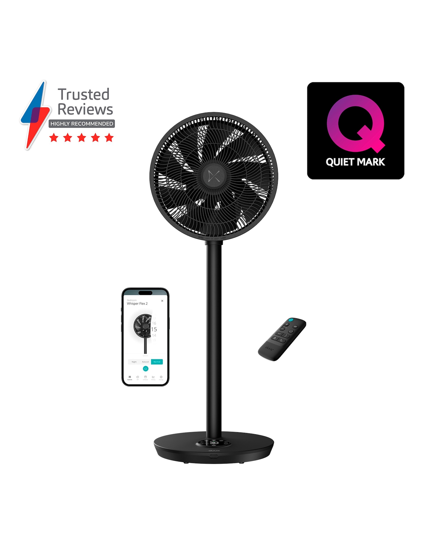 New In - DUUX Whisper Flex 2 Smart - Black