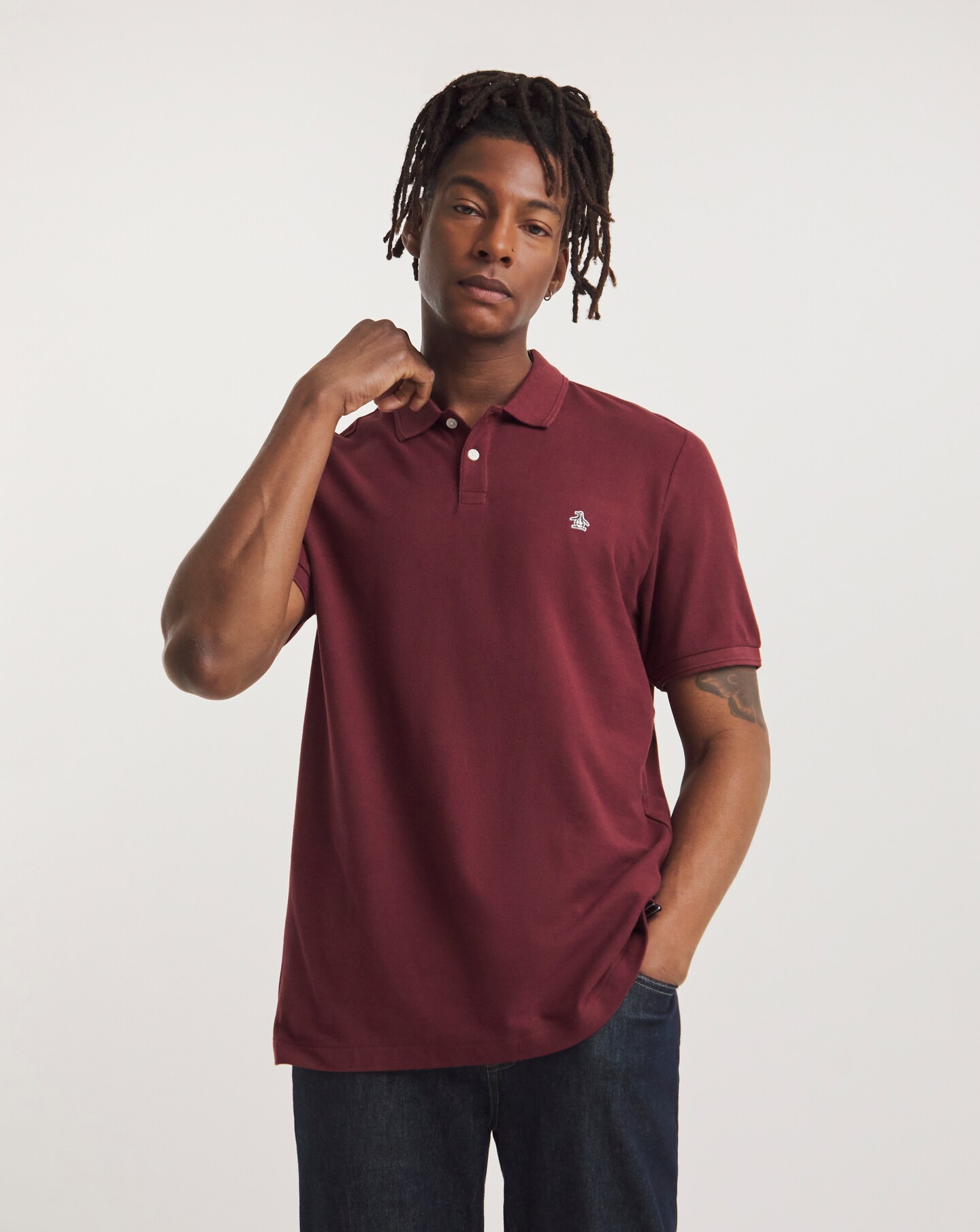 Penguin polo shirt clearance red