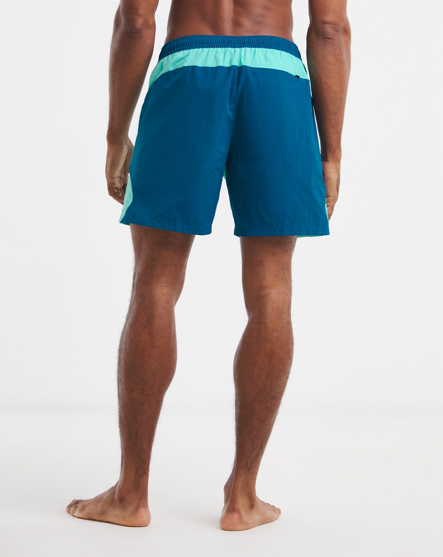 Nike 7 Inch Full Lined Zip Colourblock Swim Shorts | Jacamo