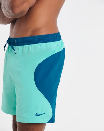 Nike 7 Inch Full Lined Zip Colourblock Swim Shorts