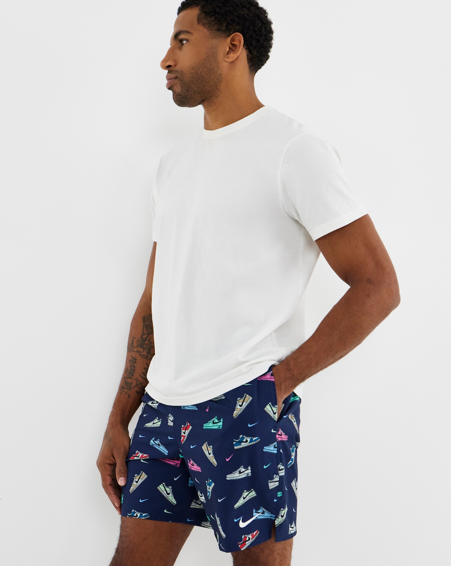 New In - Nike 7 Inch Trainer Print Swim Shorts
