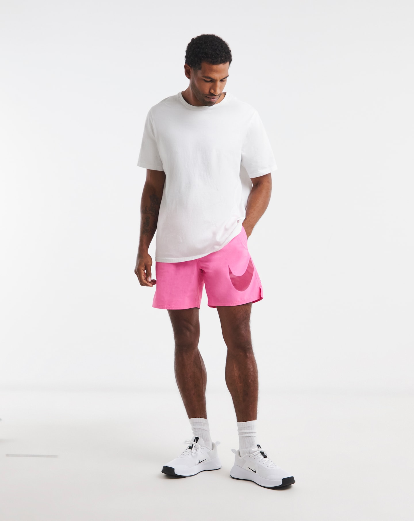 New In - Nike 7 Inch Big Logo Swim Shorts