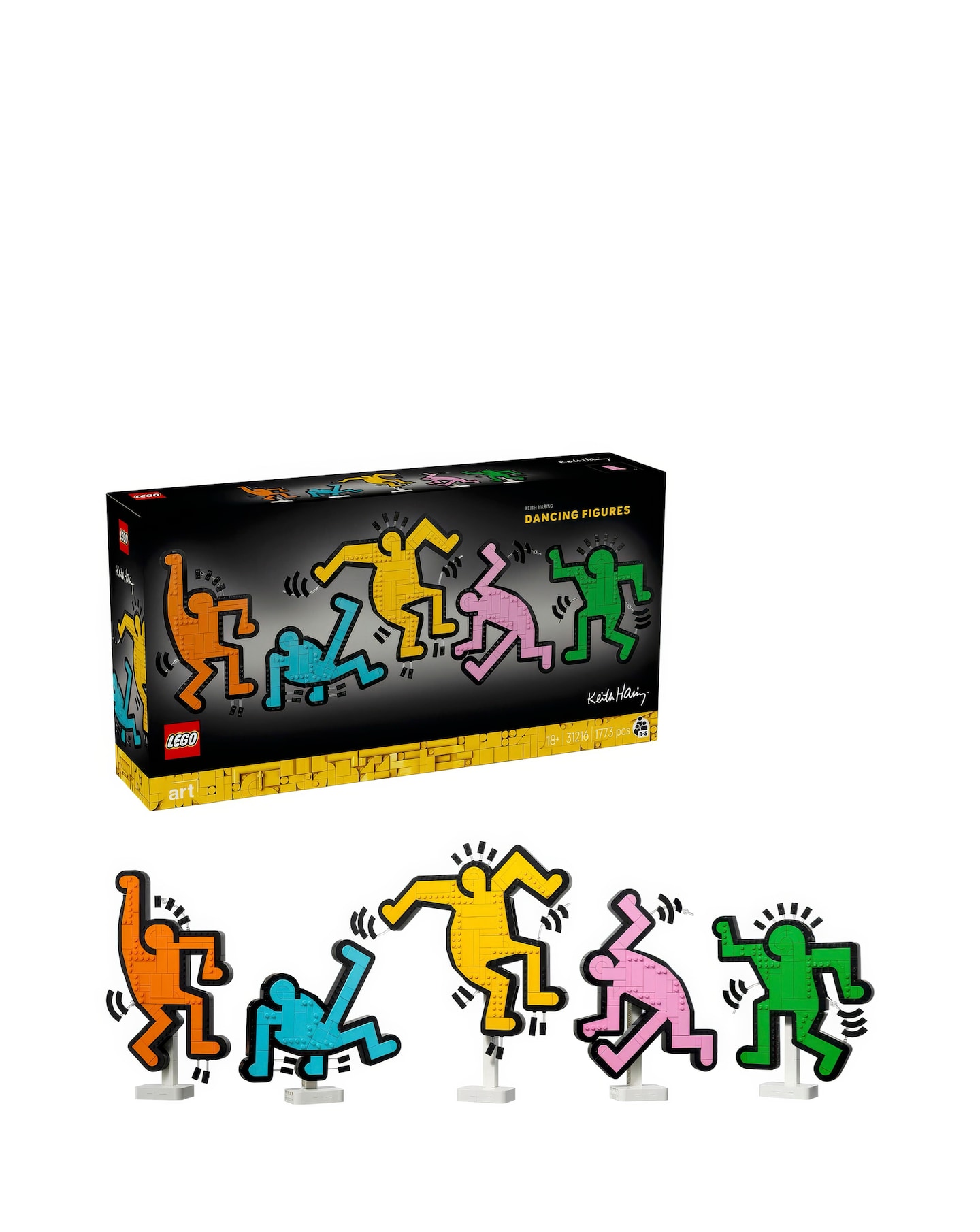 LEGO Art Keith Haring Dancing Figures