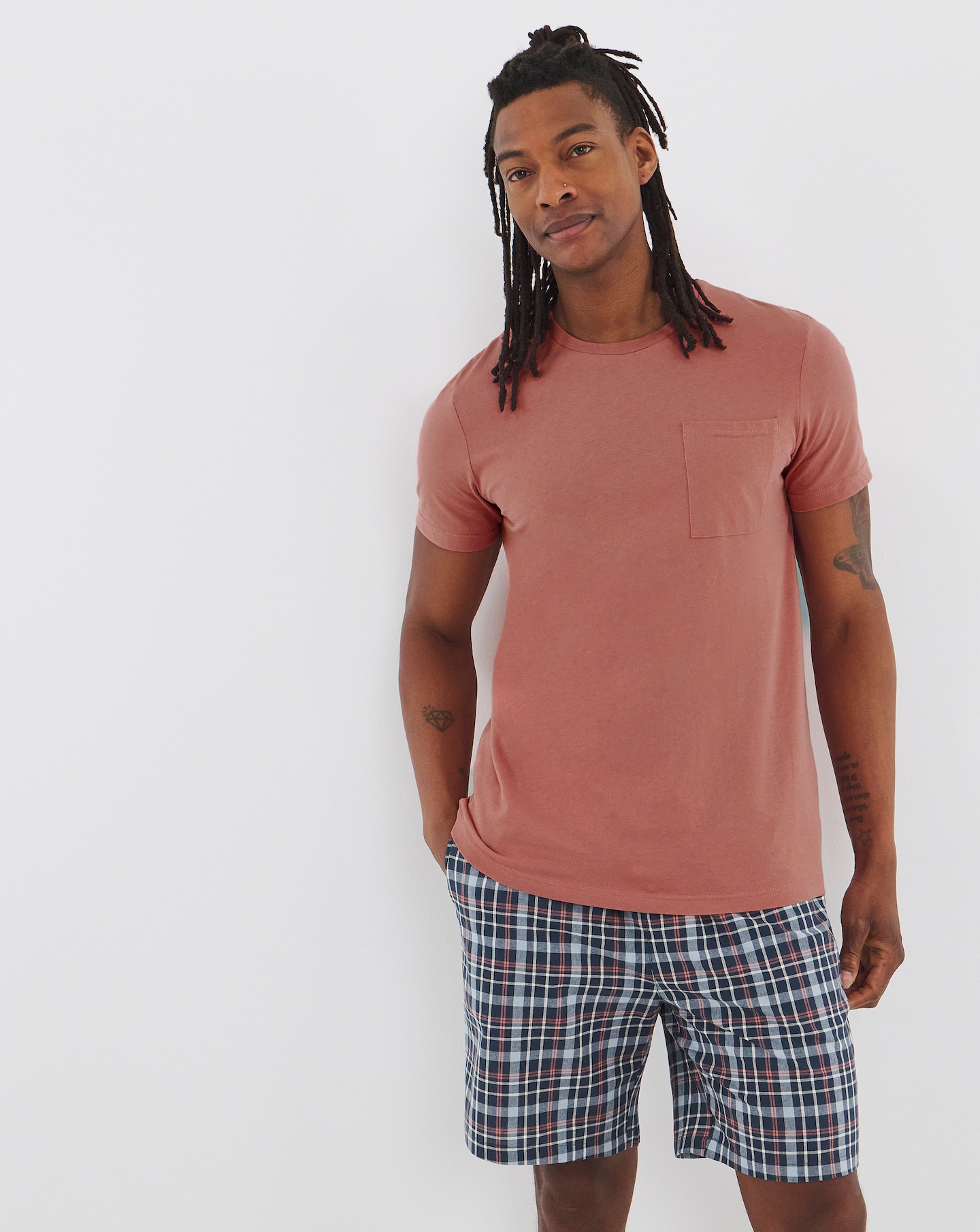 New In - Check Short Pyjama Set