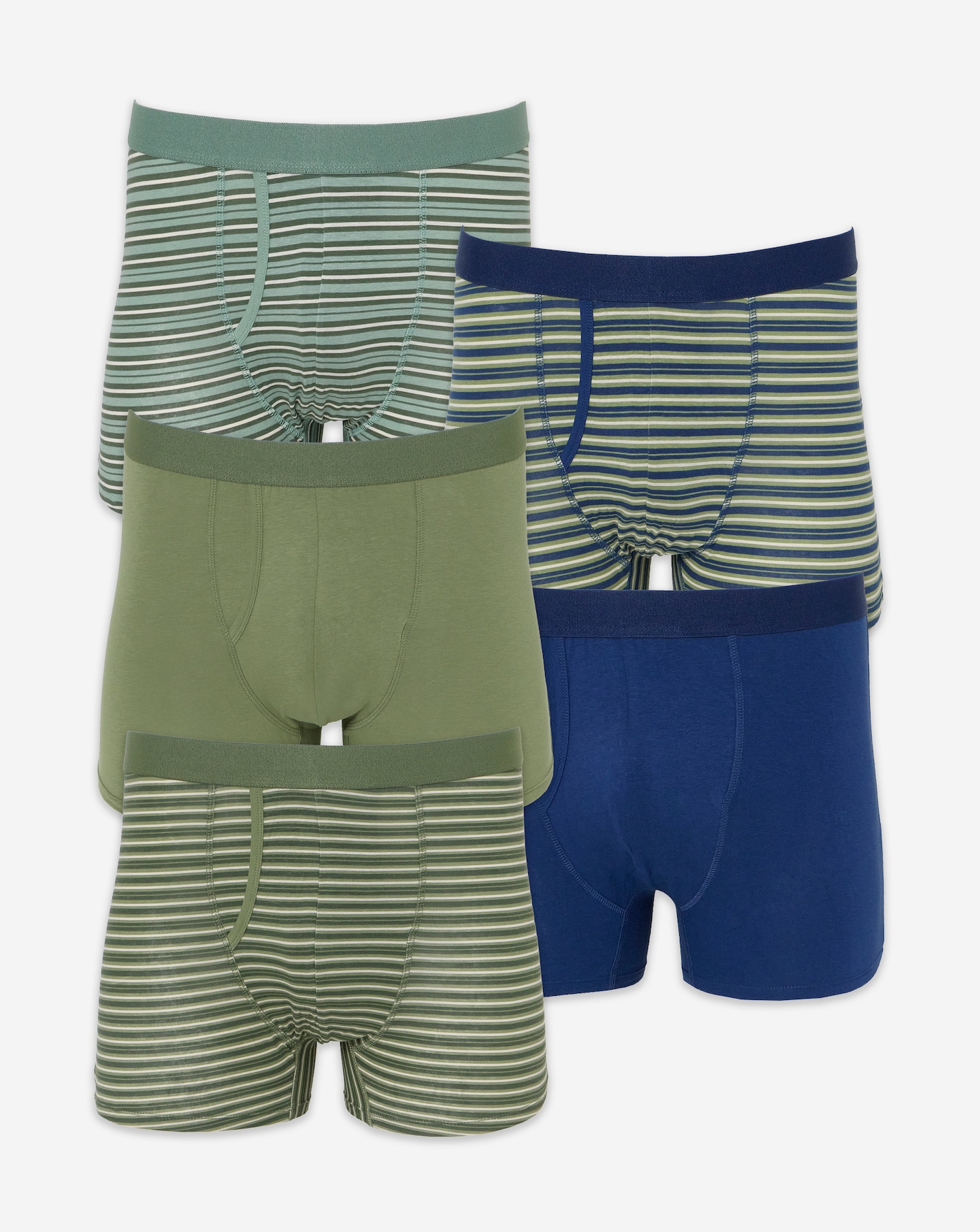 New In - 5 Pack Stripe A-Front Boxers