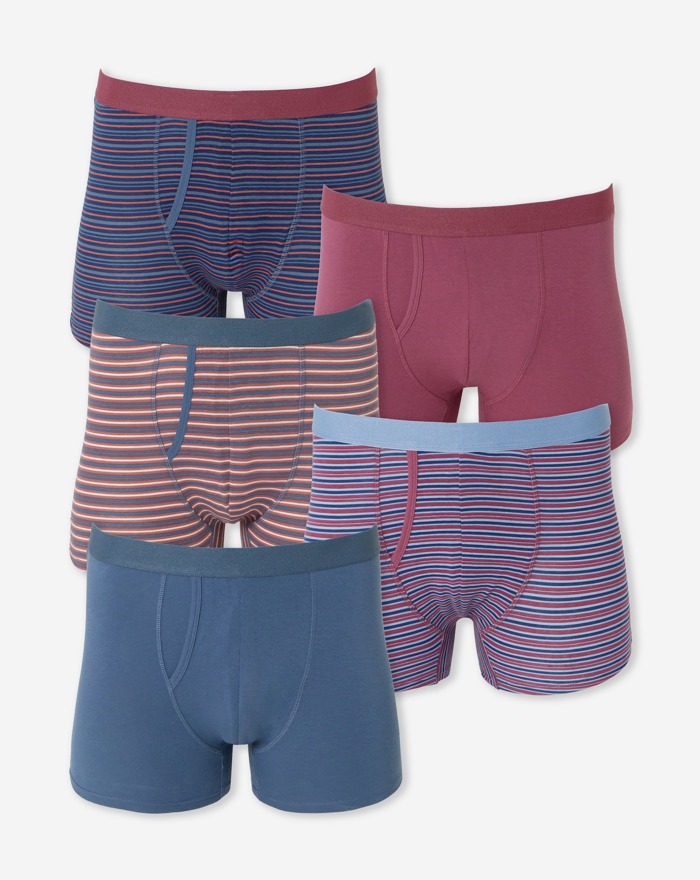 New In - 5 Pack Stripe A-Front Boxers