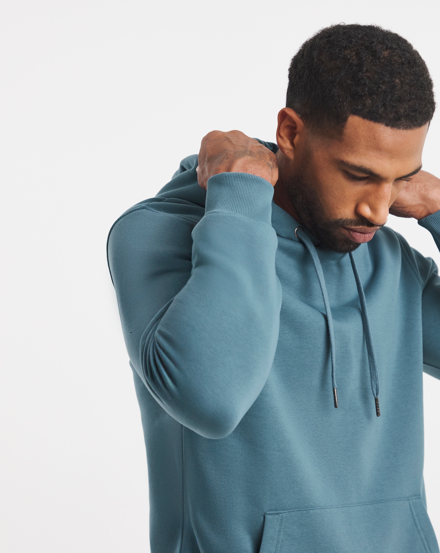 New In - Overhead Hoodie Long- Blue