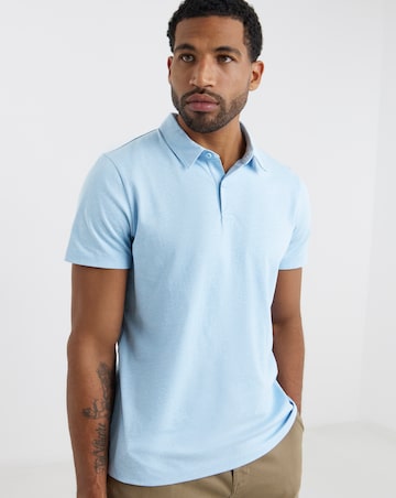 Marl Jersey Polo Shirt Long