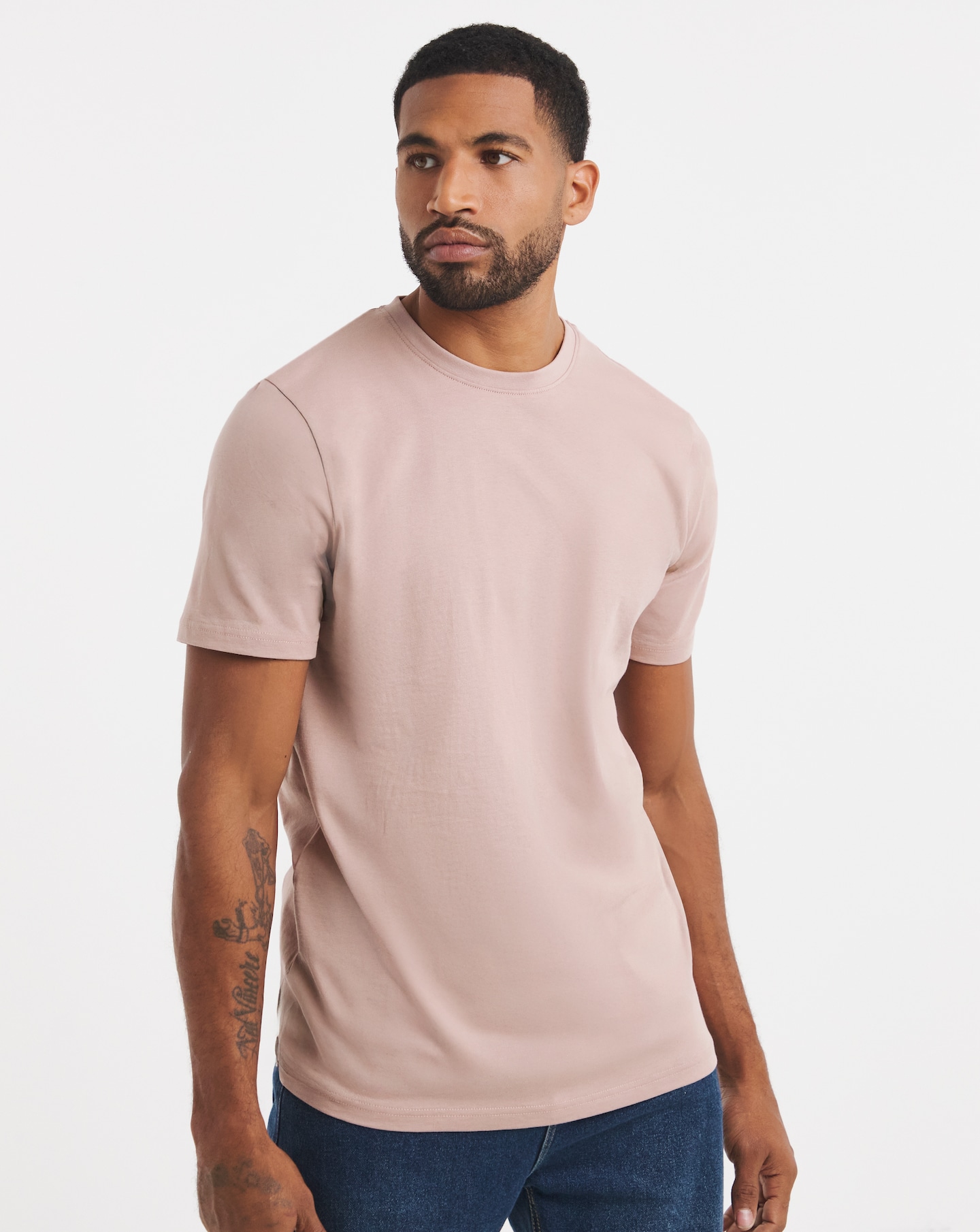 New In - Crew Neck T-Shirt Long - Pink