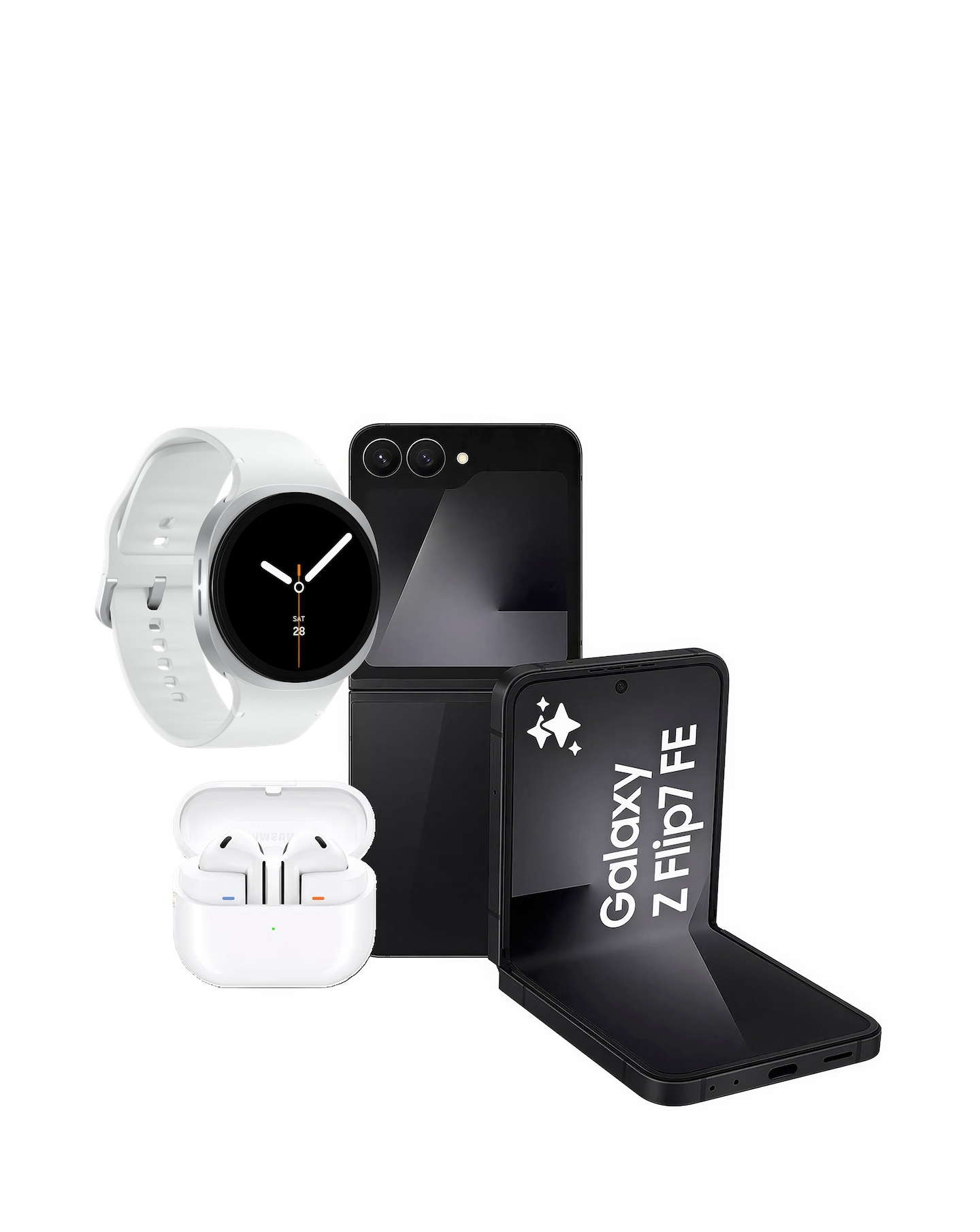 Samsung Z Flip7 FE, Watch8 & Buds3