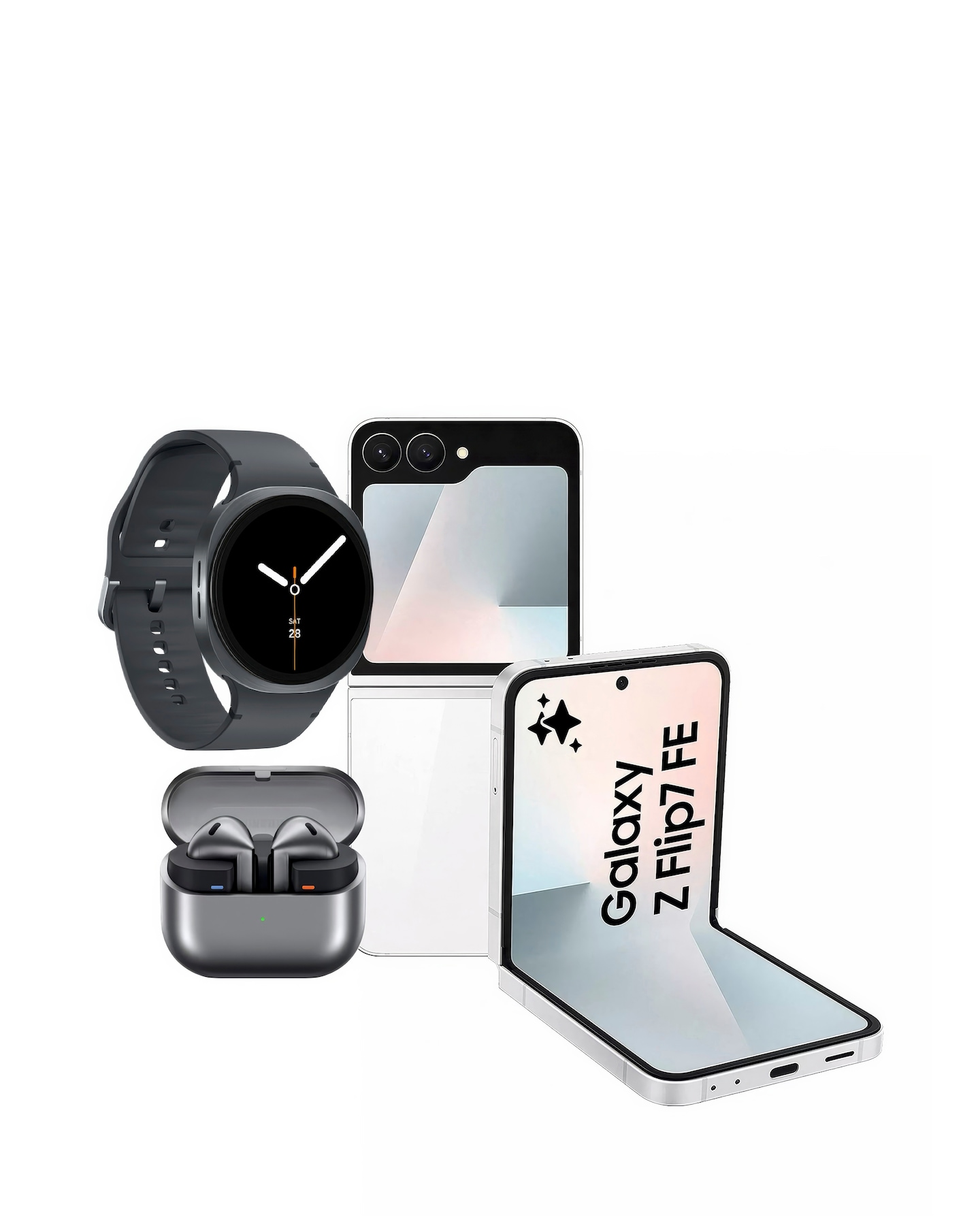 Samsung Z Flip7 FE, Watch8 & Buds3