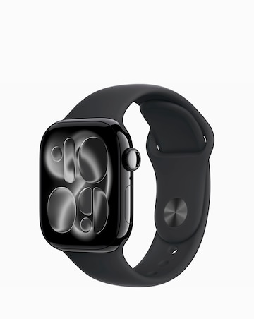 Apple Watch Series 11 GPS + Cellular 46mm - Black Sport Band - S/M