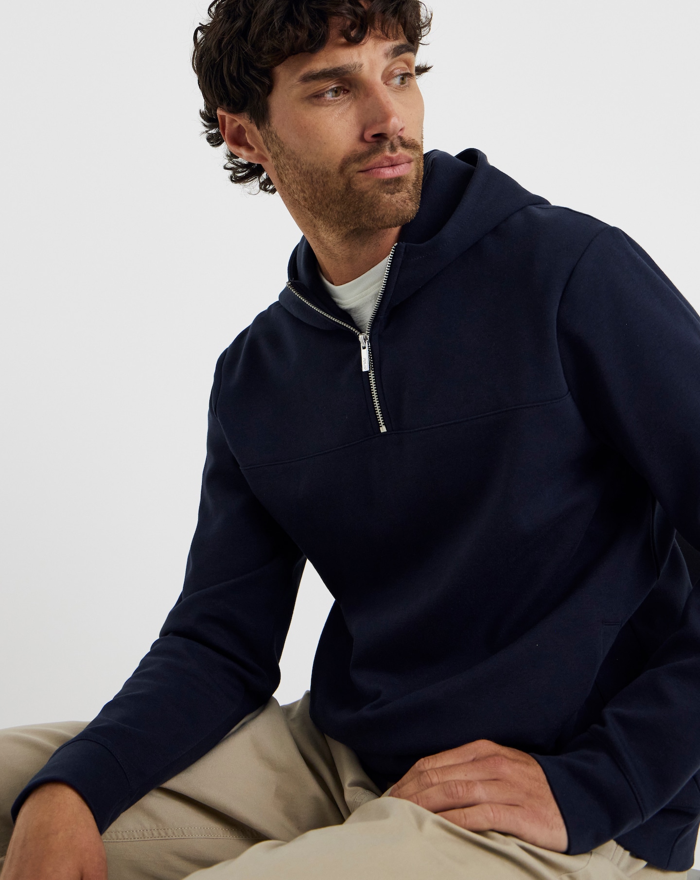 Folio Interlock 1/4 Zip Hoodie