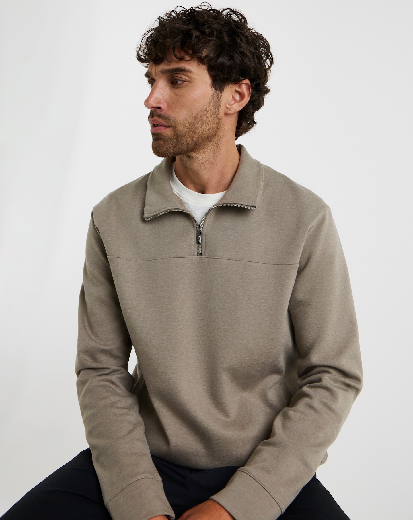 Folio Interlock 1/4 Zip Sweatshirt