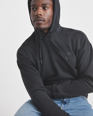 Union Garment Dyed Relaxed Hoodie-Black