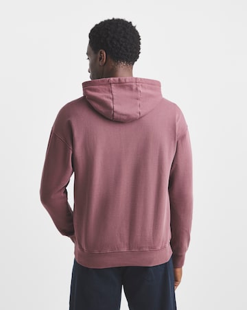 Union Garment Dyed Relaxed Hoodie-Burgundy