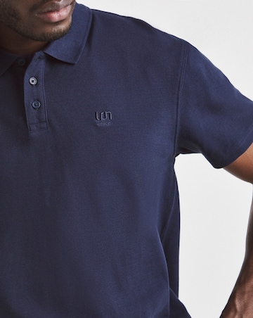 Union Relaxed Fit Pique Polo - Navy