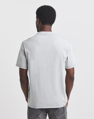 Union Garment Dyed Relaxed Fit T-Shirt-Grey