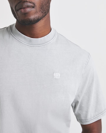 Union Garment Dyed Relaxed Fit T-Shirt-Grey