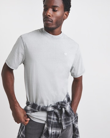 Union Garment Dyed Relaxed Fit T-Shirt-Grey