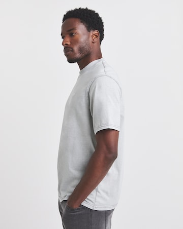 Union Garment Dyed Relaxed Fit T-Shirt-Grey