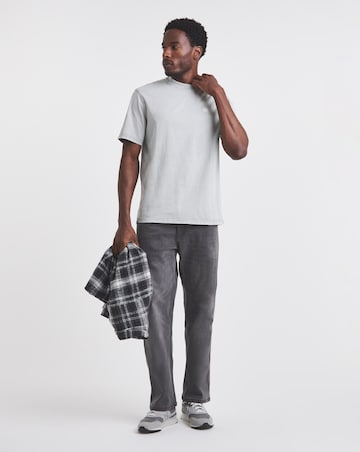 Union Garment Dyed Relaxed Fit T-Shirt-Grey